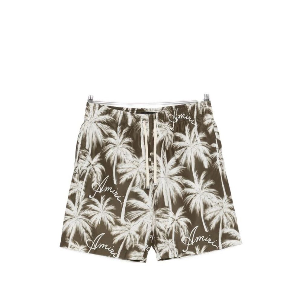 Amiri Green Beachwear - Swim Shorts Men